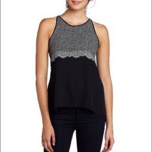 BCBGMaxAzria Caralyn Sleeveless Top Blouse Size XS